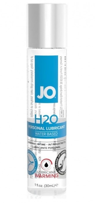 Возбуждающий лубрикант на водной основе JO Personal Lubricant H2O Warming - 30 мл. - System JO - купить с доставкой в Астрахани
