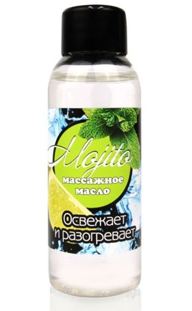 Массажное масло для тела Mojito с ароматом лайма - 50 мл. - Биоритм - купить с доставкой в Астрахани