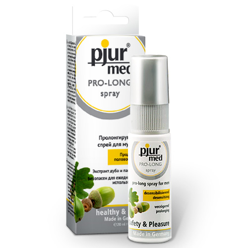 Пролонгирующий спрей с экстрактом дуба и пантенолом pjur MED Pro-long Spray - 20 мл. - Pjur - купить с доставкой в Астрахани
