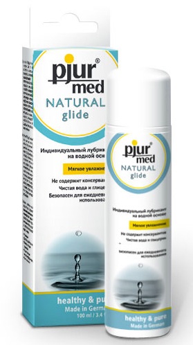 Нейтральный лубрикант на водной основе pjur MED Natural glide - 100 мл. - Pjur - купить с доставкой в Астрахани