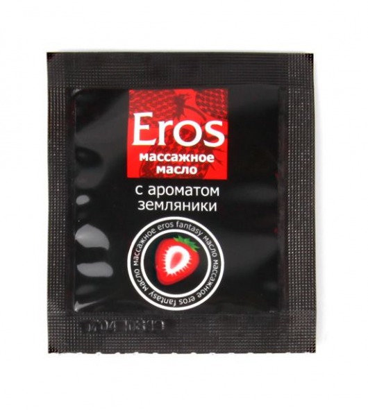 Пробник массажного масла с ароматом земляники Eros fantasy - 4 гр. - Биоритм - купить с доставкой в Астрахани