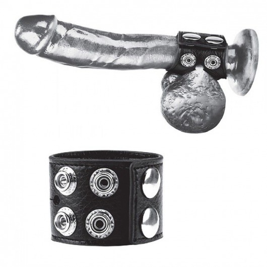 Ремень на член и мошонку 1.5  Cock Ring With Ball Strap - BlueLine - купить с доставкой в Астрахани