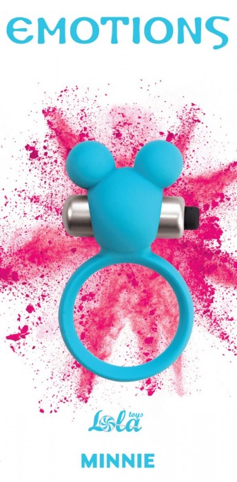 Голубое эрекционное виброколечко Emotions Minnie Breeze - Lola Games - в Астрахани купить с доставкой