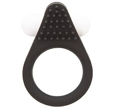Чёрное эрекционное кольцо LIT-UP SILICONE STIMU RING 1 BLACK - Dream Toys - в Астрахани купить с доставкой