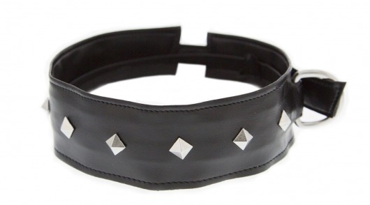 Полиуретановый ошейник с пуклями Collar with Studs - Blush Novelties - купить с доставкой в Астрахани