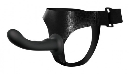 Страпон с изогнутой головкой Ultra Harness Curvy Dildo - 15,8 см. - Baile - купить с доставкой в Астрахани