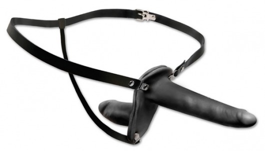Женский страпон с вагинальной пробкой Double Penetrix Strap-on - 15 см. - Pipedream - купить с доставкой в Астрахани