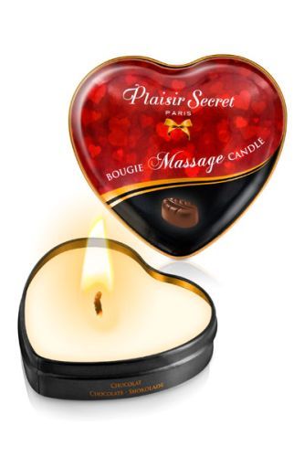 Массажная свеча с ароматом шоколада Bougie Massage Candle - 35 мл. - Plaisir Secret - купить с доставкой в Астрахани