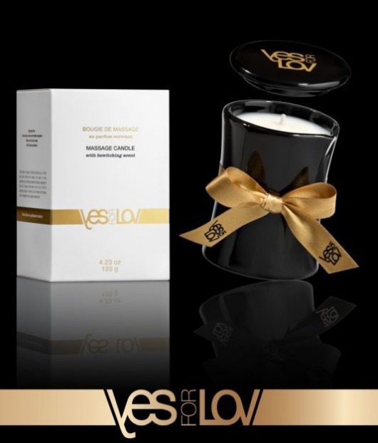 Массажная аромасвеча BEWITCHING MASSAGE CANDLE - 120 мл. - YESforLOV - купить с доставкой в Астрахани