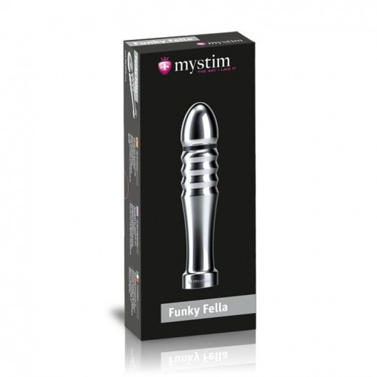 Ребристый фаллоимитатор для электростимуляции Funky Fella Rill Dildo - 13 см. - MyStim - купить с доставкой в Астрахани