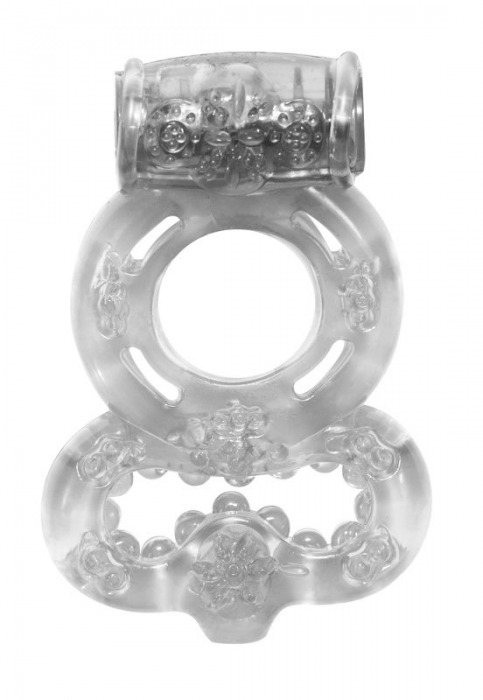 Прозрачное эрекционное кольцо Rings Treadle с подхватом - Lola Games - в Астрахани купить с доставкой