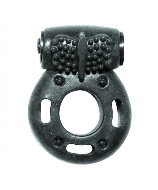 Черное эрекционное кольцо с вибрацией Rings Axle-pin - Lola Games - в Астрахани купить с доставкой