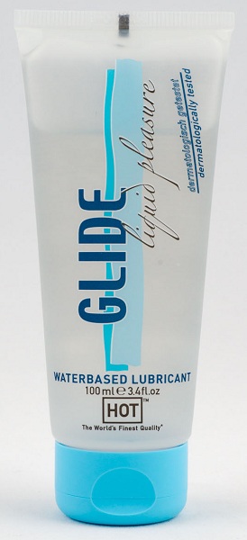 Интимная смазка на водной основе Glide - 100 мл. - HOT - купить с доставкой в Астрахани