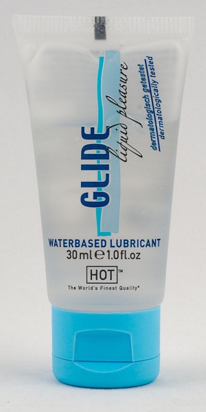 Интимная смазка на водной основе Glide - 30 мл. - HOT - купить с доставкой в Астрахани