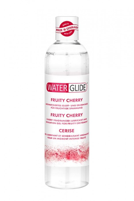 Лубрикант на водной основе с ароматом вишни FRUITY CHERRY - 300 мл. - Waterglide - купить с доставкой в Астрахани