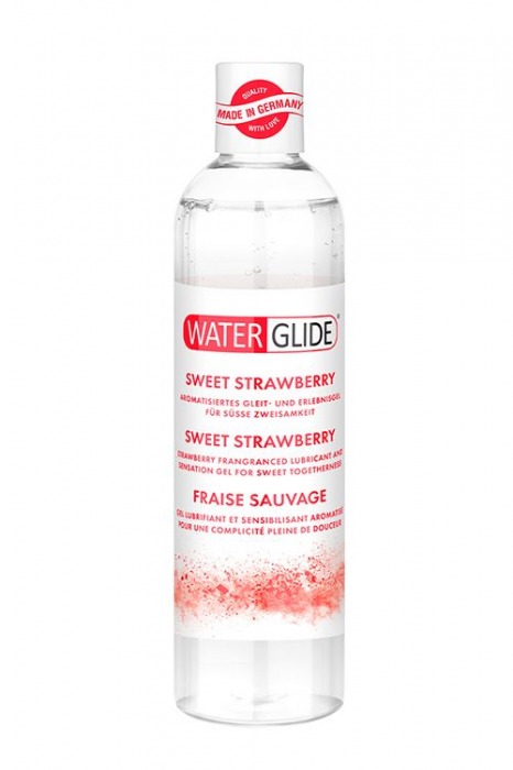 Лубрикант на водной основе с ароматом клубники SWEET STRAWBERRY - 300 мл. - Waterglide - купить с доставкой в Астрахани