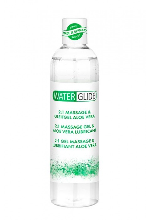 Гель-смазка 2-в-1 MASSAGE   LUBRICANT ALOE VERA - 300 мл. - Waterglide - купить с доставкой в Астрахани
