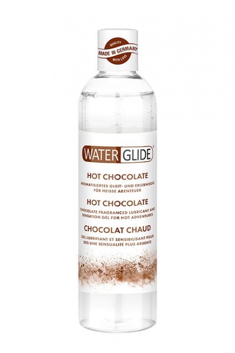 Лубрикант на водной основе с ароматом шоколада HOT CHOCOLATE - 300 мл. - Waterglide - купить с доставкой в Астрахани