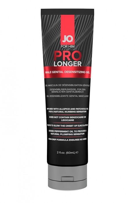 Гель-пролонгатор умеренного действия для мужчин JO Prolonger Gel – 60 мл. - System JO - купить с доставкой в Астрахани