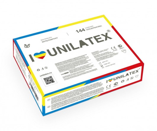 Разноцветные ароматизированные презервативы Unilatex Multifruits - 144 шт. - Unilatex - купить с доставкой в Астрахани