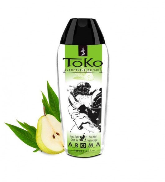Интимный гель TOKO Pear   Exotic Green Tea с ароматом груши и зеленого чая - 165 мл. - Shunga - купить с доставкой в Астрахани