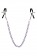 Зажимы для сосков с фиолетовой цепочкой Sweet Caress Nipple Chain - Sweet Caress - купить с доставкой в Астрахани